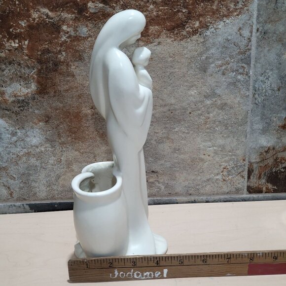 Vintage Haeger Madonna and Child Pottery Planter Vase - Picture 9 of 11